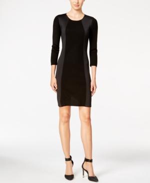 Calvin Klein Scuba-trim Sweater Dress
