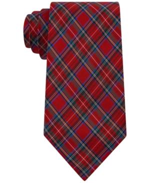 Club Room Men's Plaid Silk Tie, Created For Macy's