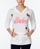 Miss Chievous Juniors' No Way Sequin Pullover Hoodie