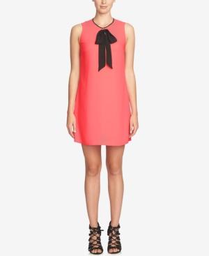 Cece Rosie Tie-neck Shift Dress