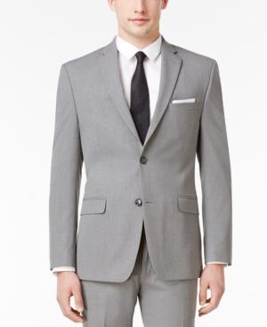 Alfani Men's Slim-fit Gray Mini-pinstripe Jacket, Only At Macy's