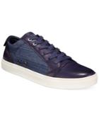Guess Torence Black Low-top Canvas Sneakers Men's Shoes