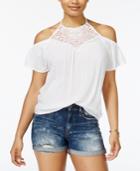 No Comment Juniors' Cold-shoulder Top