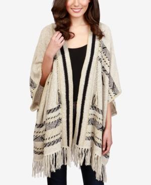 Lucky Brand Fringed Poncho Cardigan
