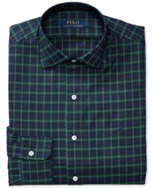 Polo Ralph Lauren Men's Classic Fit Stretch Tartan Dress Shirt