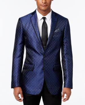 Tallia Men's Navy Paisley Dot Sport Coat