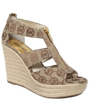 Michael Michael Kors Damita Platform Wedge Sandals Women's Shoes