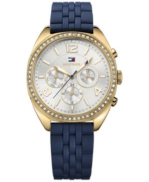 Tommy Hilfiger Women's Sport Luxury Navy Rubber Strap Watch 38mm 1781570
