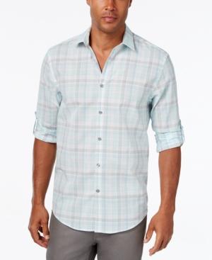 Alfani Men's Concord Plaid Long-sleeve Shirt, Classic Fit