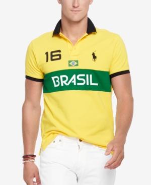 Polo Ralph Lauren Men's Custom-fit Graphic-print Polo