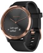 Garmin Unisex Vivomove Hr Sport Black Silicone Strap Touchscreen Smart Watch 43mm