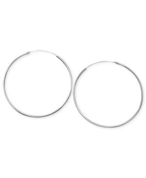 Unwritten Sterling Silver Earrings, Endless Hoop