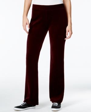 Style & Co. Sport Embellished-pockets Velour Sweatpants, Only At Macy's