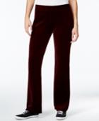 Style & Co. Sport Embellished-pockets Velour Sweatpants, Only At Macy's