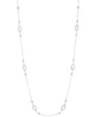 Givenchy Silver-tone Imitation Pearl And Pave Long Length Necklace