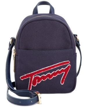 Tommy Hilfiger Aurora Embellished Canvas Mini Crossbody