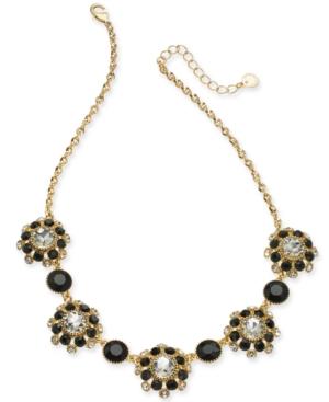 Charter Club Gold-tone Crystal & Stone Statement Necklace, 17 + 2 Extender, Created For Macy's