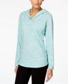 Style & Co. Sport Space Dyed Pullover Hooded Top, Only At Macy's