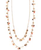 Lonna & Lilly Gold-tone Shaky Bead Double Layer Necklace