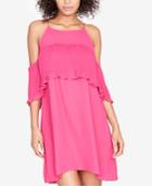 Rachel Rachel Roy Pleated-ruffle Cold-shoulder Dress, Created For Macy's