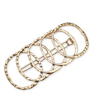 I.n.c. Gold-tone Multi-circle Hair Barrette, Created For Macy's
