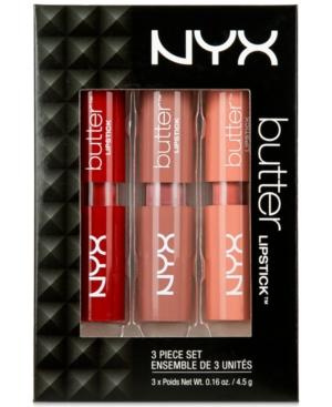 Nyx 3-pc. Butter Lipstick Set - Sandy Kiss, Root Beer Float & Afternoon Heat