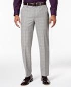 Sean John Men's Classic-fit Black/white Plaid Suit Pants
