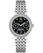 Bulova Women's Diamond Accent Stainless Steel Bracelet Watch 32mm 96r210