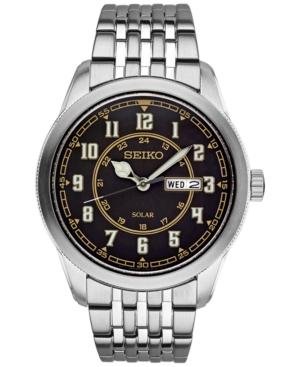 Seiko Men's Solar Recraft Series Stainless Steel Bracelet Watch 43mm Sne445