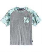 Univibe Men's Browaii Floral-print Raglan-sleeve Pocket T-shirt