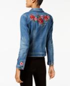 Inc International Concepts Embellished Denim Trucker Jacket, Created For Macy's