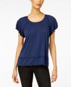 Style & Co Flutter-sleeve Top, Only At Macy's