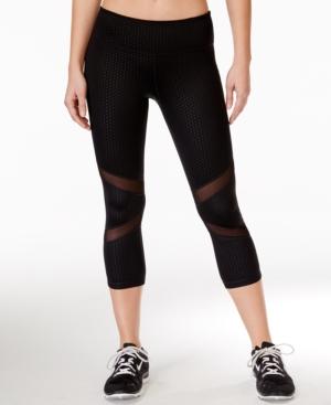 Ideology Embossed Cropped Leggings, Only At Macy's