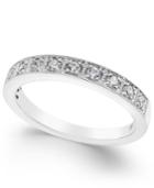 Diamond Milgrain Band (1/4 Ct. T.w.) In 14k White Gold