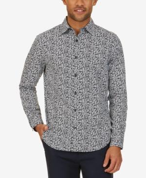 Nautica Men's Classic-fit Leaf-print Button-down Shirt