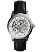 Fossil Men's Automatic Townsman Black Leather Strap Watch 40mm Me3085