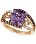 Le Vian Chocolatier Amethyst (2-3/4 Ct. T.w.) And Diamond (3/8 Ct. T.w.) Ring In 14k Rose Gold