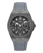 Guess Men's Gray Silicone Watch 45mm