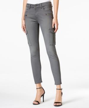 M1858 Kristen Cargo Gray Wash Skinny Jeans, Only At Macy's