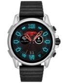 Diesel Men's Full Guard 2.0 Black Silicone Strap Touchscreen Smart Watch 48mm