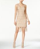 Thalia Sodi Crochet & Fringe-hem Sheath Dress, Only At Macy's
