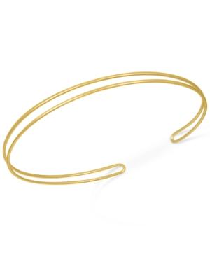 Rachel Rachel Roy Gold-tone Polished Two Row Choker Necklace
