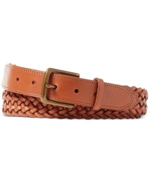 Polo Ralph Lauren Men's Braided Vachetta Leather Belt