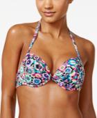 California Waves Rio Kaleidescope-print Push-up Bikini Top Women's Swimsuit