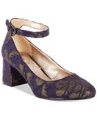 Bandolino Odear Ankle-strap Block Heel Pumps Women's Shoes