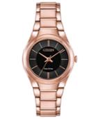 Citizen Eco-drive Women's Rose Gold-tone Stainless Steel Bracelet Watch 29mm