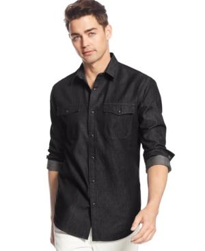 American Rag Men's Denim Shirt, Created For Macy's