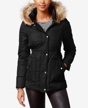 Krush Faux-fur-trim Hooded Puffer Coat