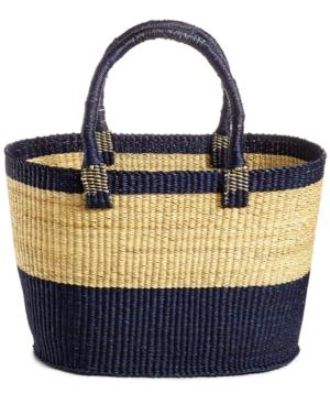 Global Goods Partners Bolga Colorblocked Large Tote Bag