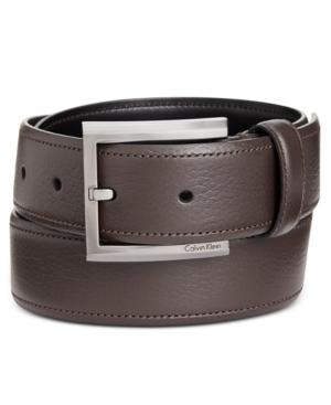 Calvin Klein Men's Feather-edge Dress Belt
